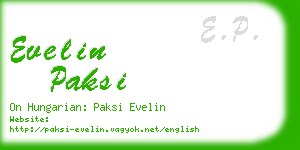 evelin paksi business card